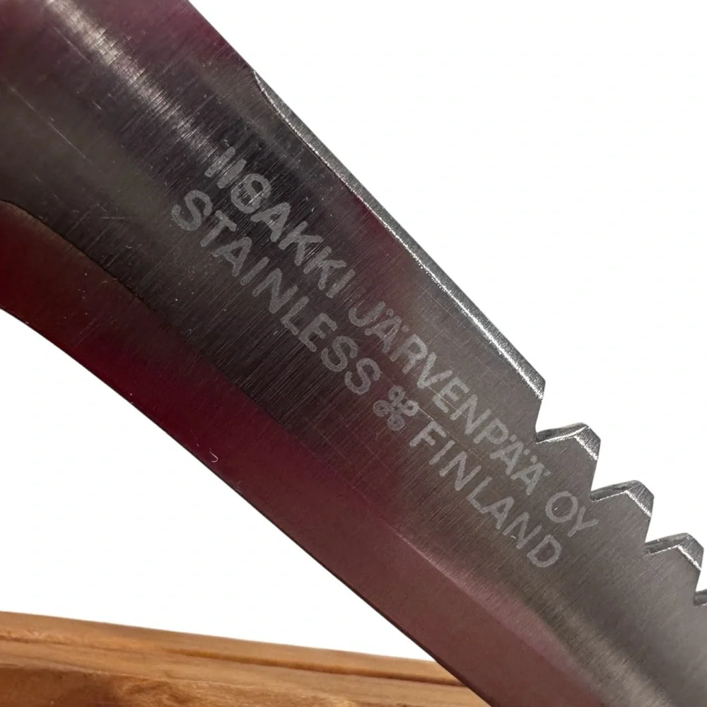 Lisakki Jarvenpaa Oy Kauhava Finland Fish Knife Wood Safety Case